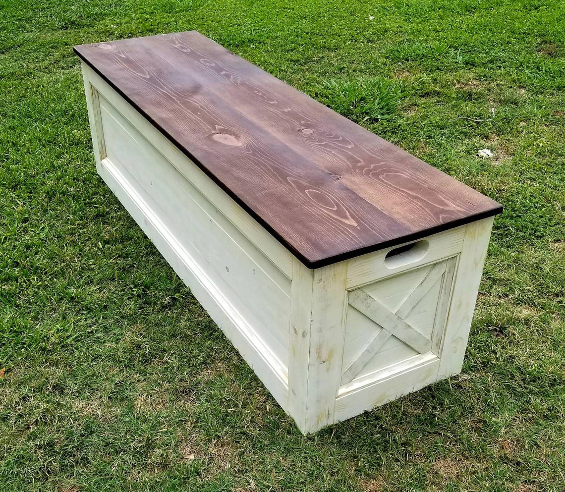 Rustic Storage Toy or Blanket Chest TEXAS Delivery/pick up Etsy