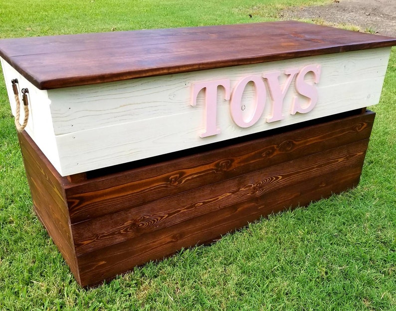 rustic toy bin