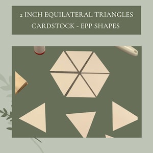 2&quot; Card Stock EPP 60 Degree Triangles: English Paper Piecing Shapes