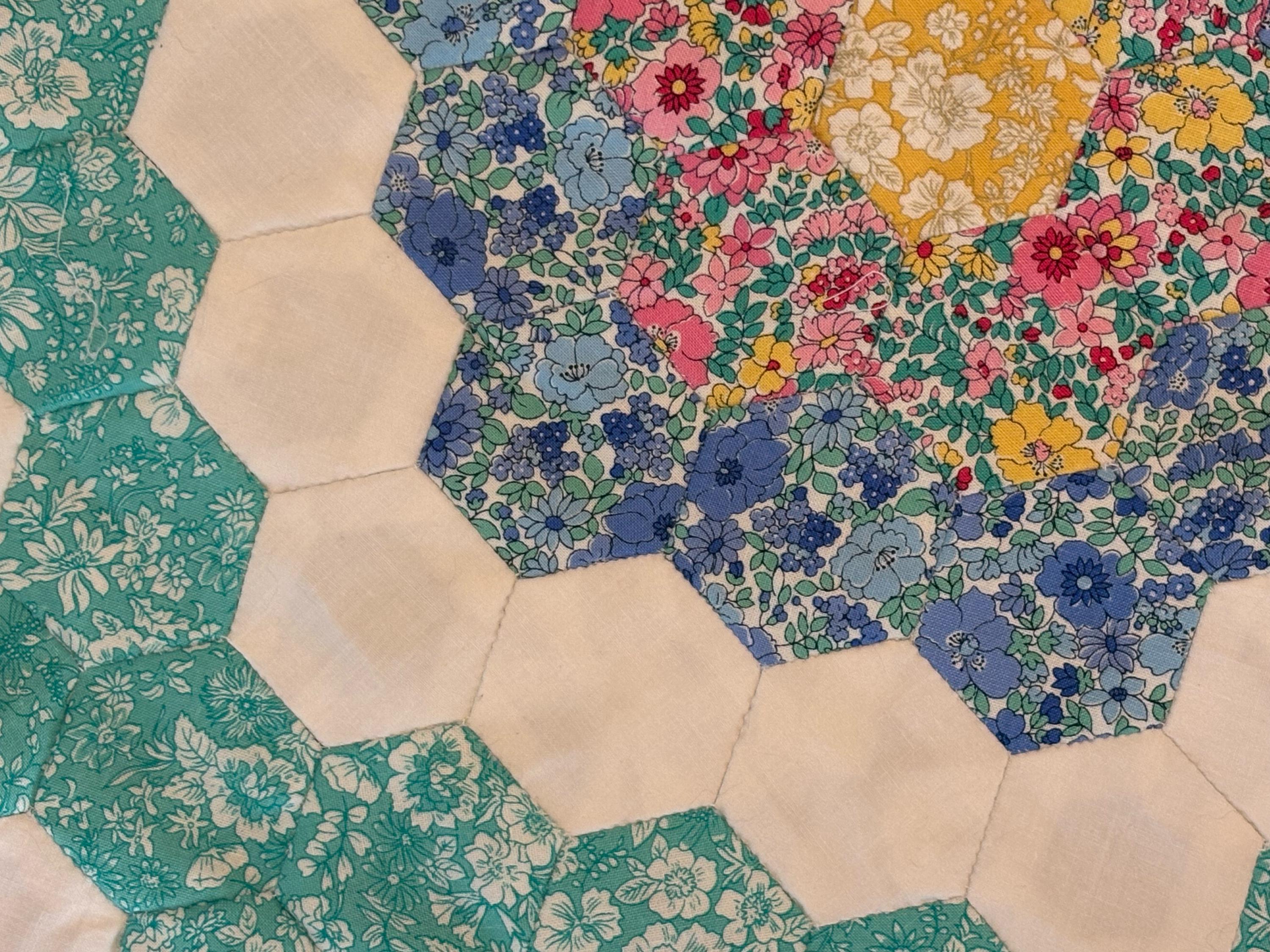 EPP Table Runner Pattern PDF, Grandmother’s Flower Garden, Scrap ...