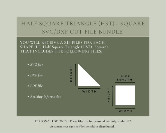 Bloc Loc Half Square Triangle Rulers Choose Your Size 