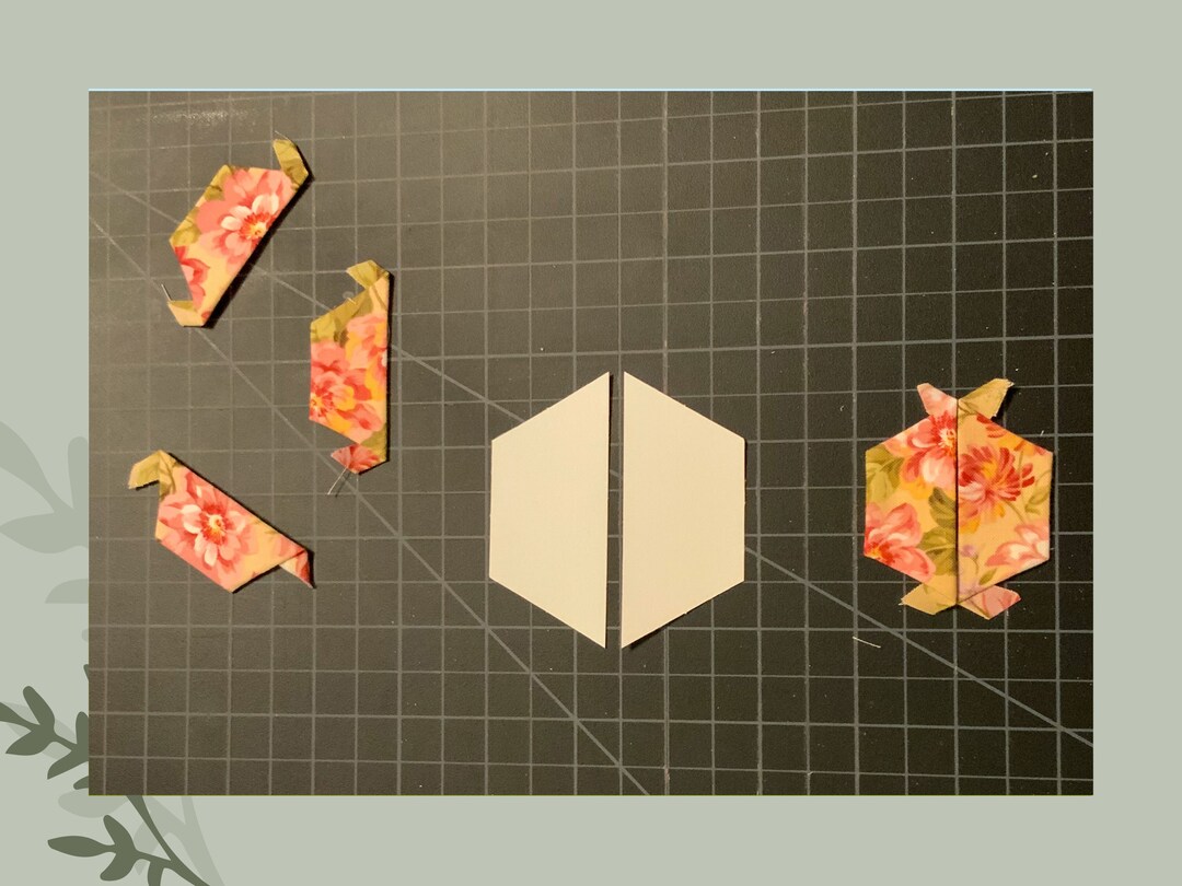 1 Inch English Paper Piecing Half Hexagons CARDSTOCK Etsy