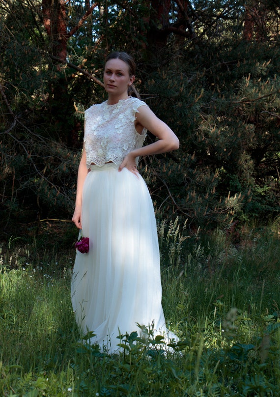 ivory bridal top