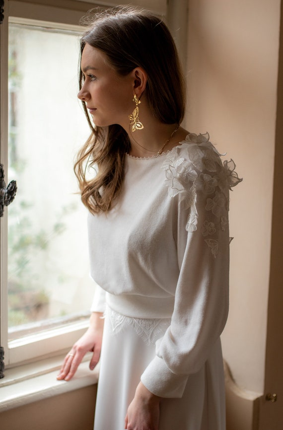 Pull robe de mariée sale