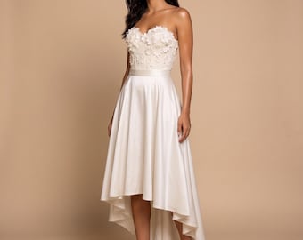 M I L L A, Vokohilarock, weddingskirt, bridal gown, skirt for bride, lace, Vokohila, boho, bridal gown, lejame, weddingdress, maxi, midi,