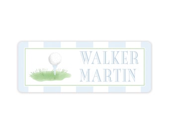 Golf Back to School Weatherproof Vinyl Labels | Children | Classroom | Adorable | Family | Class | Preschool | Masters | Sports