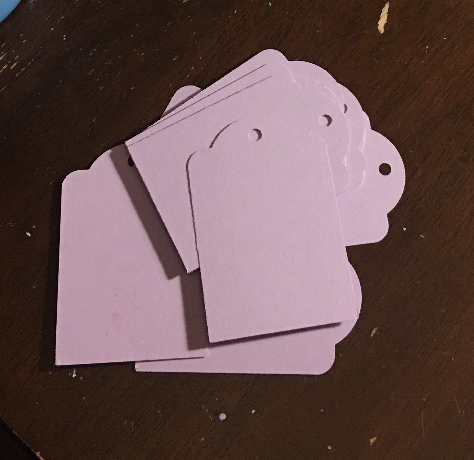 20 ct Lilac Paper tags Card stock tags Gift tags Diecut Etsy