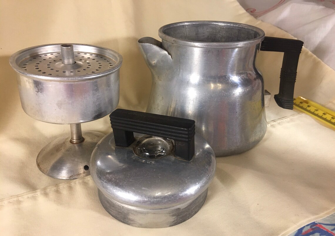 Vintage WearEver Aluminum Coffee Pot 1950s Small Camping Etsy