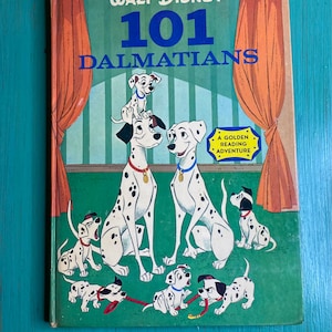 Walt Disney 101 Dalmatians Book - A Golden Reading Adventure - 1961 Hardback