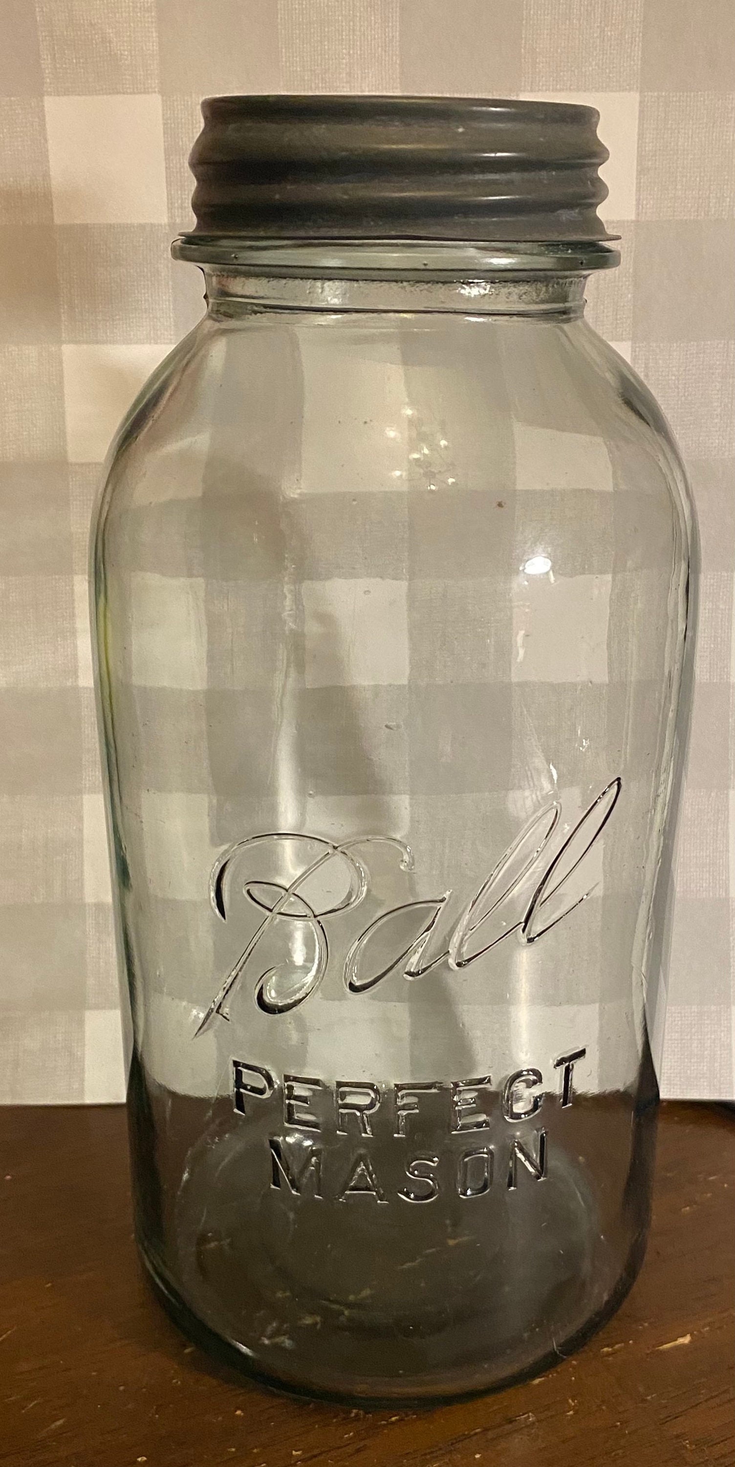 Ball Mason Jar Halfgallon / 192333 / Light Blue / With Zinc Etsy