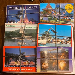 Lot of 10 Vintage Postcards / US Travel Postcards / Unused Postcards / Ephemera / Junk Journal / Postcard Lot