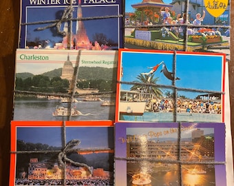 Lot of 10 Vintage Postcards / US Travel Postcards / Unused Postcards / Ephemera / Junk Journal / Postcard Lot