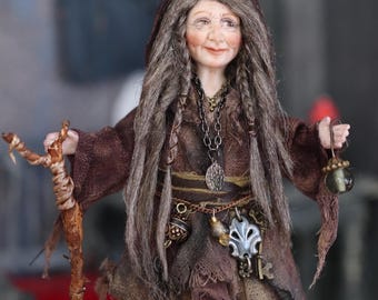 Miniature Doll DIY Kit (1:12 scale) for dollhouse - Witch Sybil