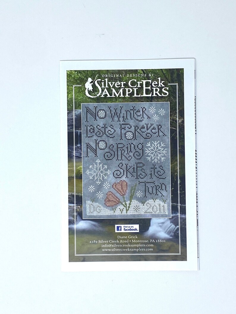 Silver Creek Samplers Pattern - Promise of Spring - Counted Cros Silver Creek Samplers Pattern - Promise of Spring - Counted Cros