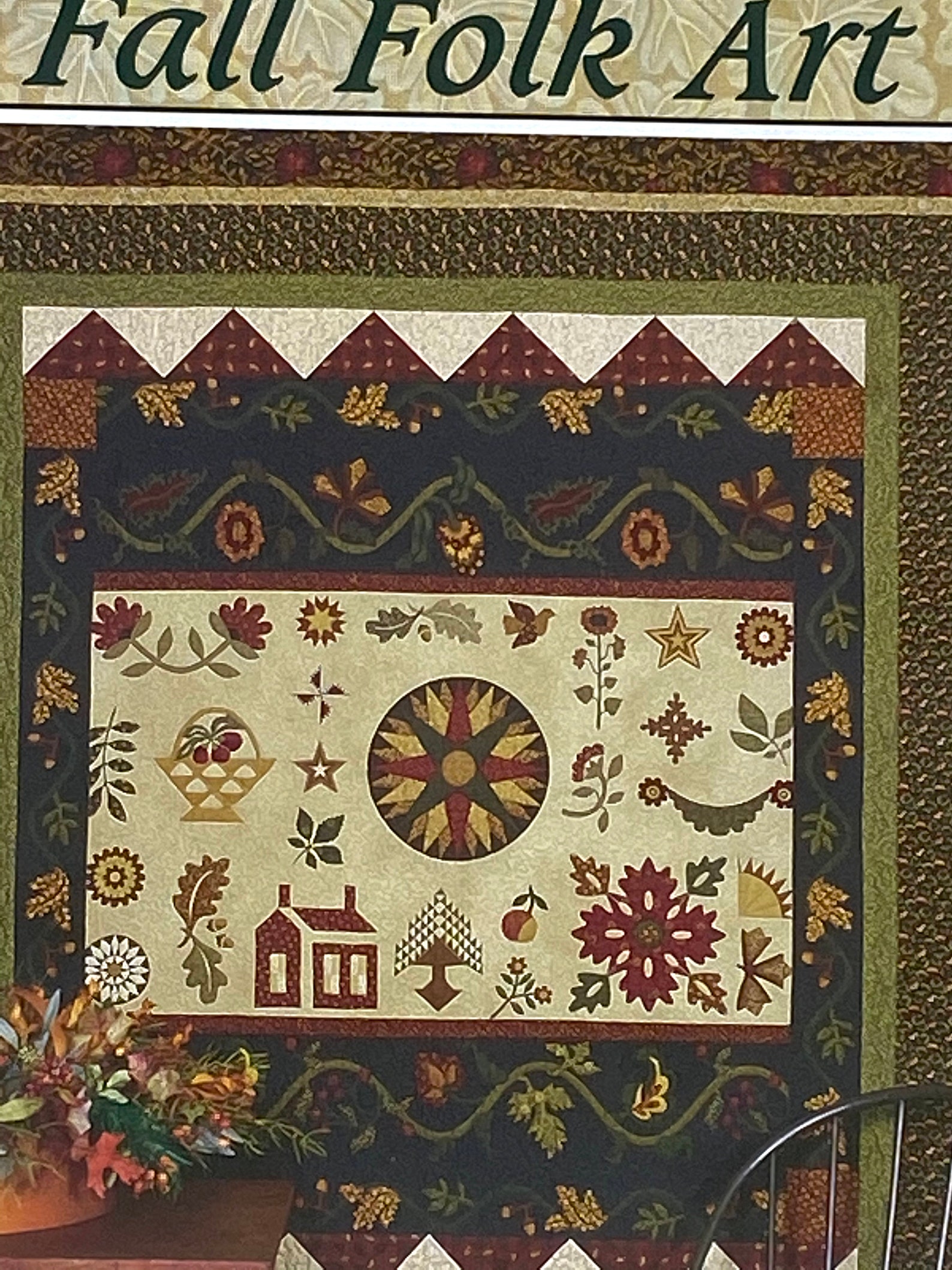 Thimbleberries Quilt Kit Fall Folk Art Autum Fare Fabric Etsy