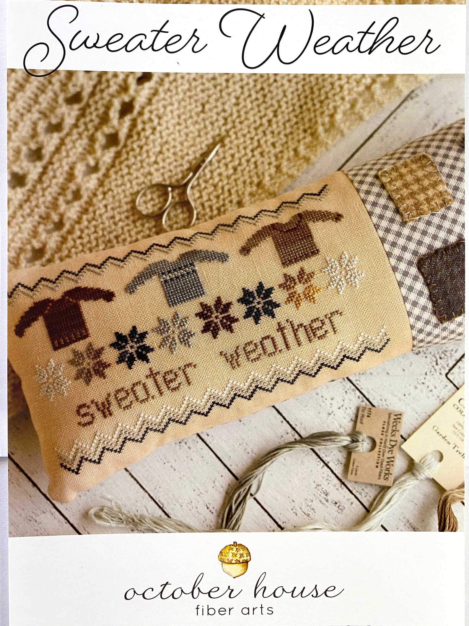 October House Pattern Sweater Weather Counted Cross Stitch | Etsy