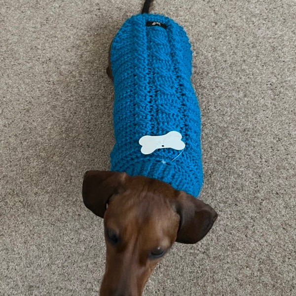 Snazzy Cable Dachshund Jumper