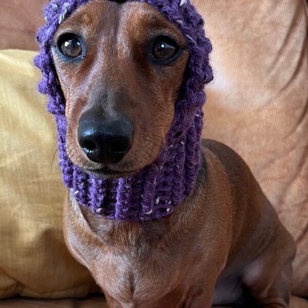 Crochet Pattern for Dachshund Snood