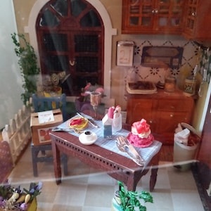 Kitchen Diorama Miniature Kitchen OOAK