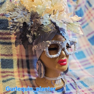 Gurlequin Planter Styrofoam Head Planter