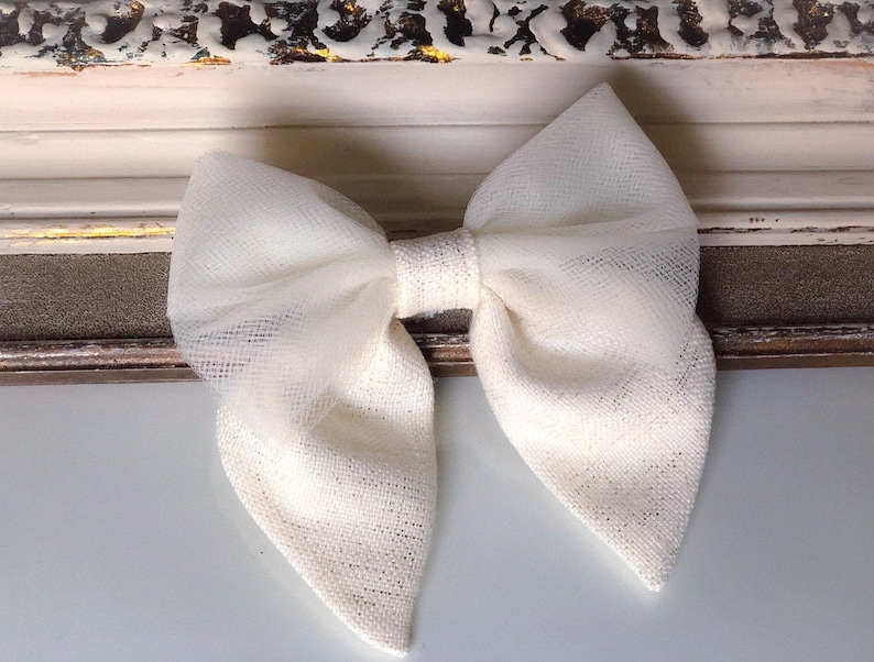 HolidayChristmas cream glitter plaid sailor bows