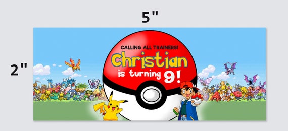 Pokemon Printable Bubble Bottle Label Personalized Bubble Etsy - roblox characters 02 cupcake toppers or buttons printable a4 etsy roblox character printables cupcake toppers