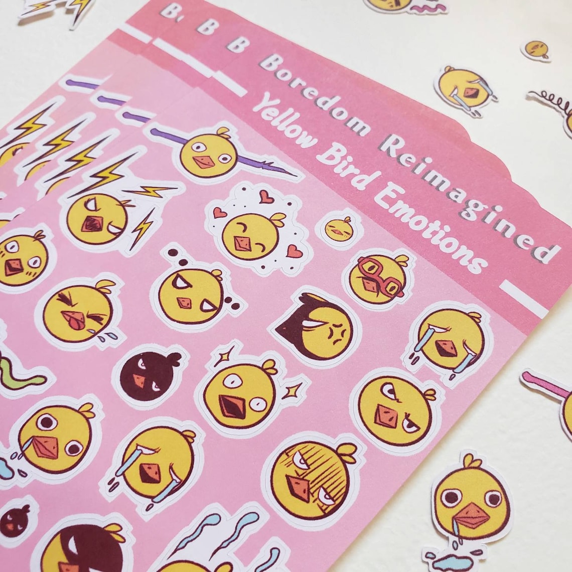 Cute Different Emotions Sticker Sheet for Planner / Journal / | Etsy