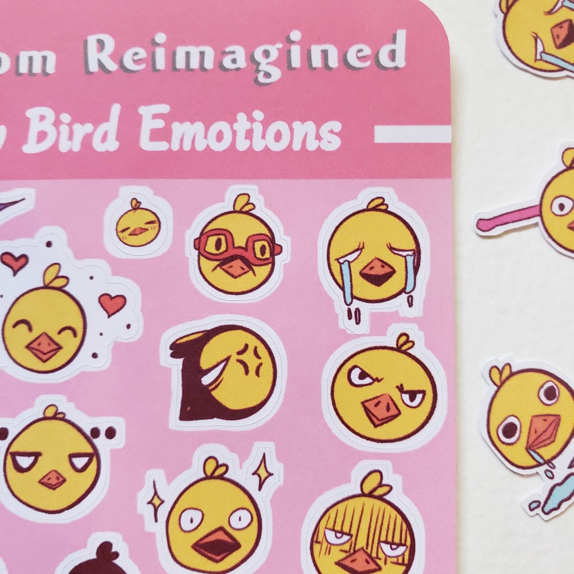 Cute Different Emotions Sticker Sheet for Planner / Journal / | Etsy