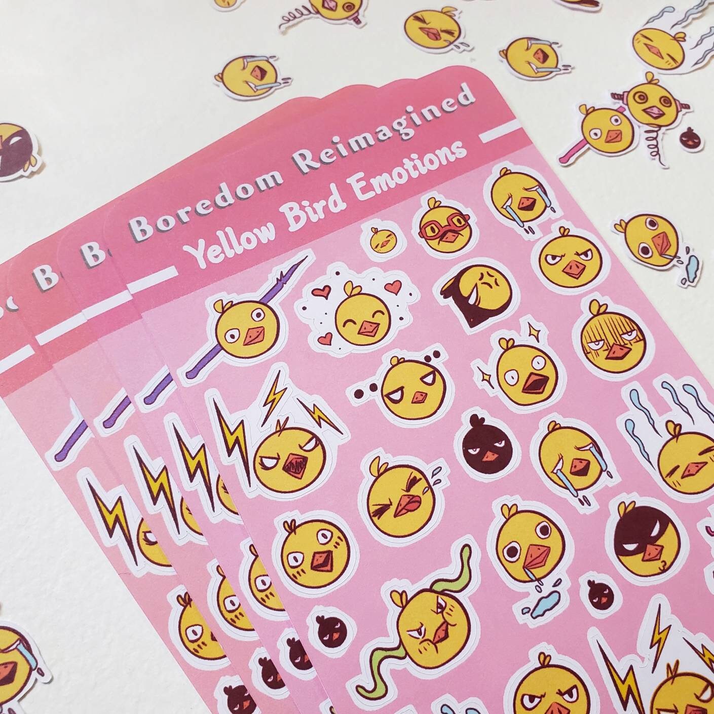 Cute Different Emotions Sticker Sheet for Planner / Journal / | Etsy