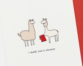 Funny Llama Card