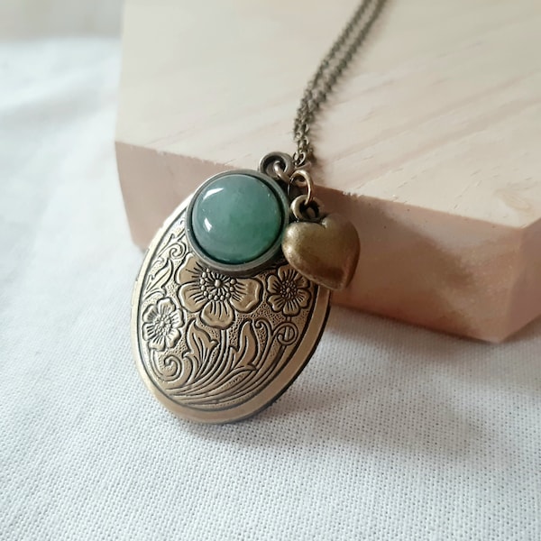 Medaillonkette Mint Vintage, Medaillon Kette Mint Vintage, necklace medallion mint vintage, necklace with medallion, Kette Mint Vintage