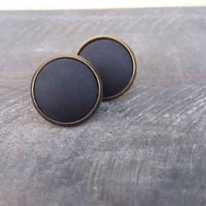 small black earring, earring small black stone, earrings stone like onyx