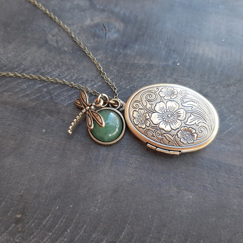 Medaillonkette Mint Vintage, Medaillon Kette Mint Vintage, ketting medaillon mint vintage, ketting met medaillon, Kette Mint Vintage afbeelding 1