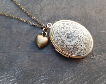 Foto Ketting Medaillon Ketting Geheugen Medaillon Ketting Vintage Familie Medaillon Ketting met medaillon Medaillon Foto Ketting