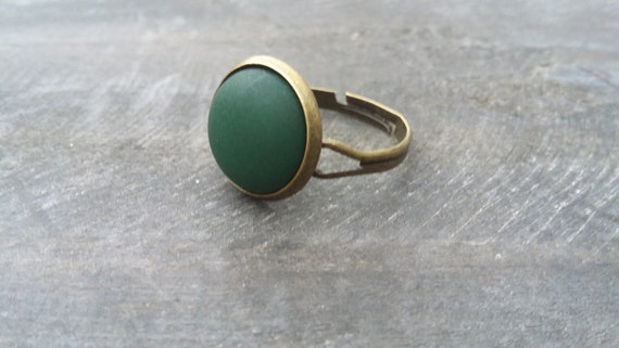 Finger ring green ring green matt finger ring matt green stone basic jewelry basic finger ring trends news gift girlfriend ring