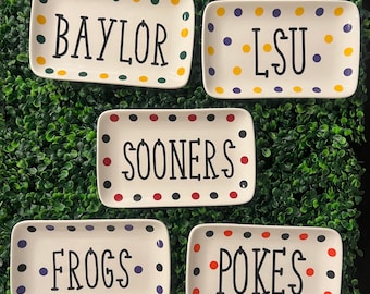 Custom College Trinket Dish, Graduation Gift