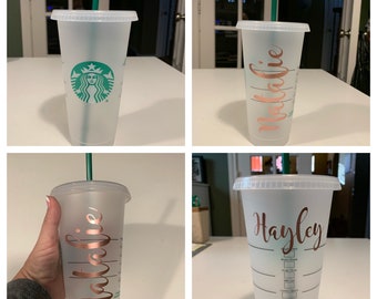 Reusable Starbucks Cup Navy Blue Personalized Limited Etsy