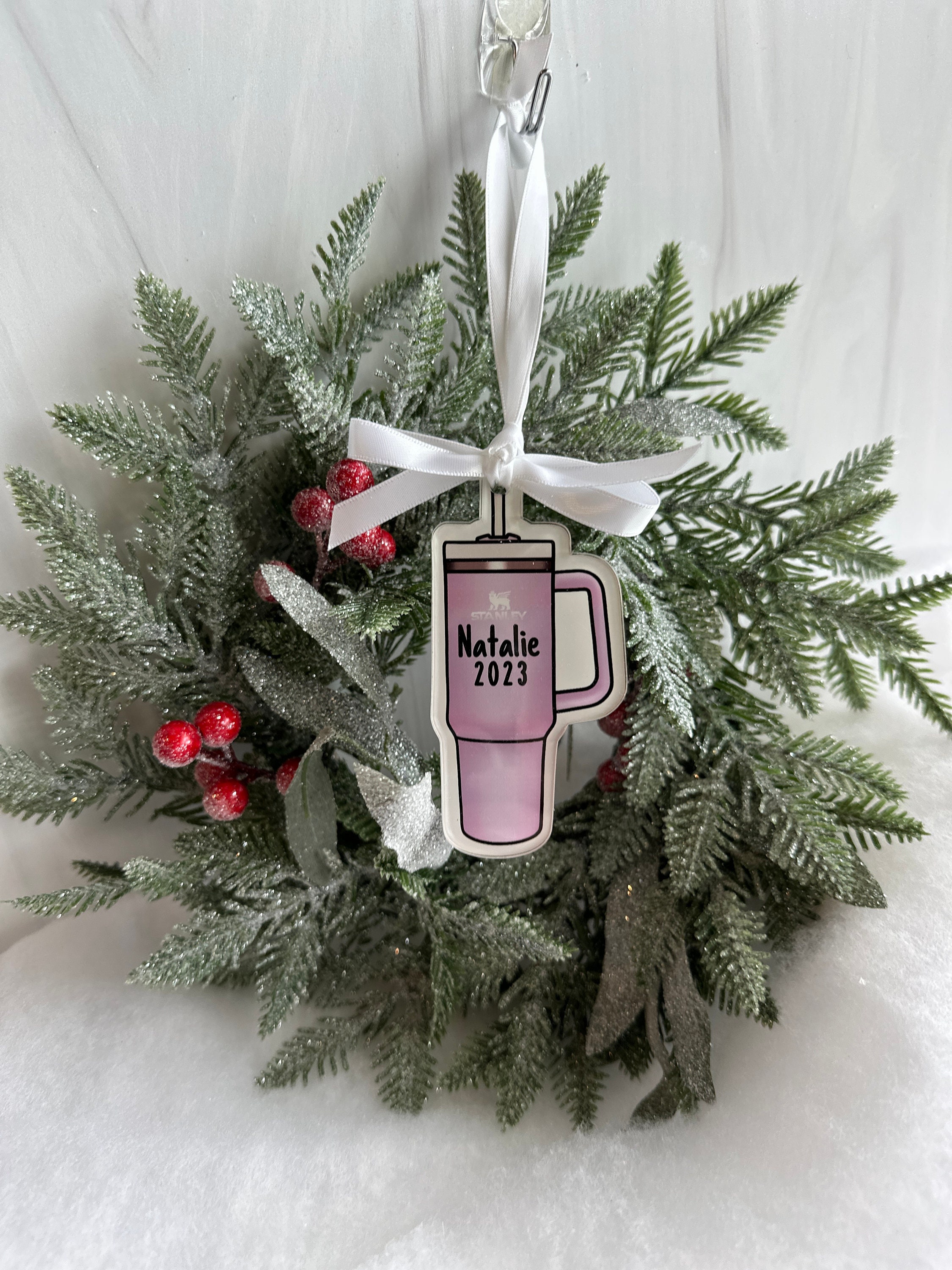 Stanley Tumbler Ornament, Personalized Stanley Tumbler Ornament, Ornament  Exchange, Friend Ornament, Ornament Exchange 