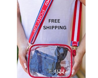 Stadium Approved Bag/ SMU/ Personalization Available/Stadium Purse/Game Day Purse,Southern Methodist University,College Acceptance Gift