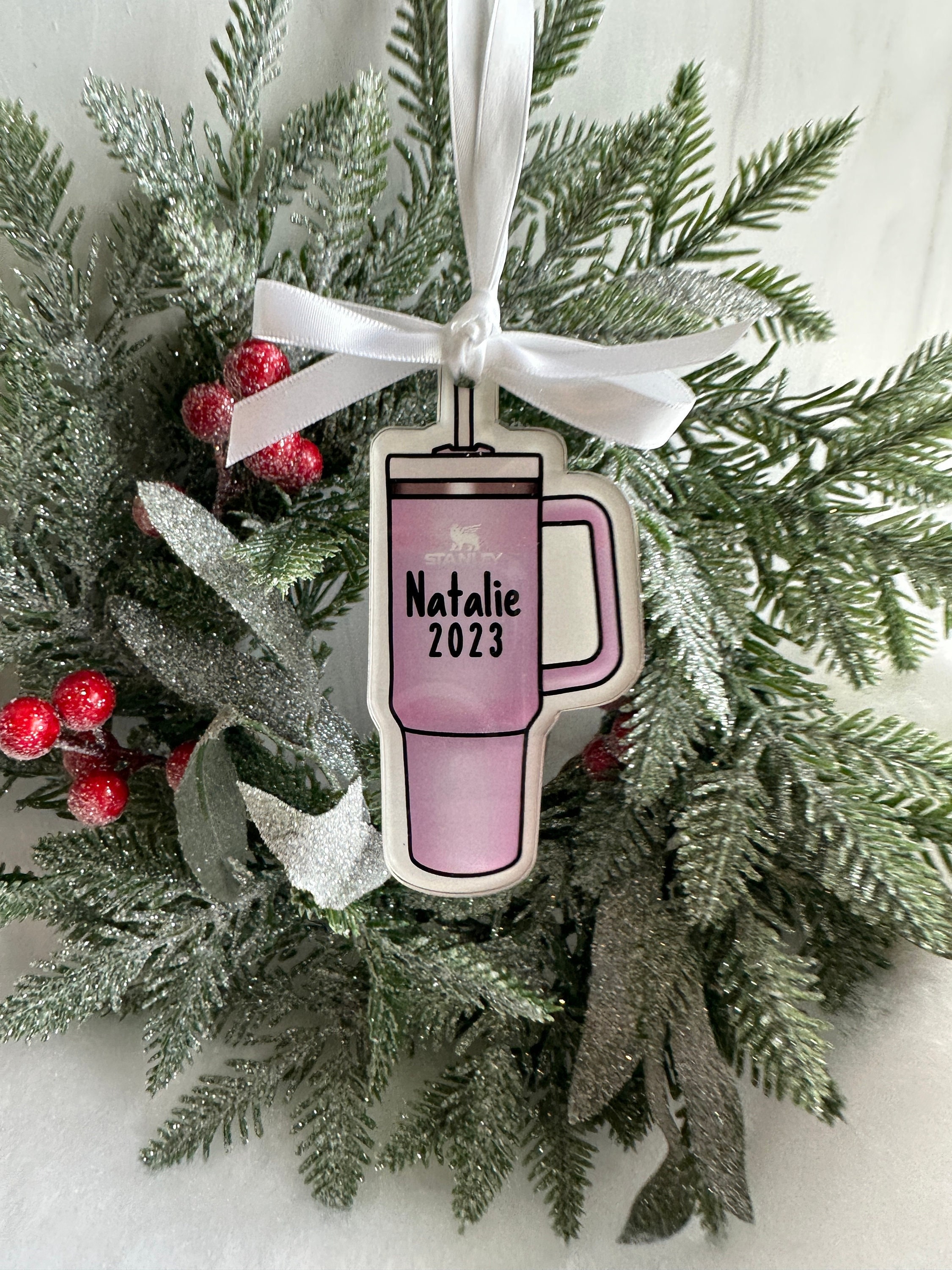 Stanley Tumbler Ornament, Personalized Stanley Tumbler Ornament, Ornament  Exchange, Friend Ornament, Ornament Exchange 
