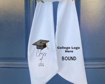 Graduation Wreath Sash, Custom Graduation Wreath Sash, University of Oklahoma Wreath Sash