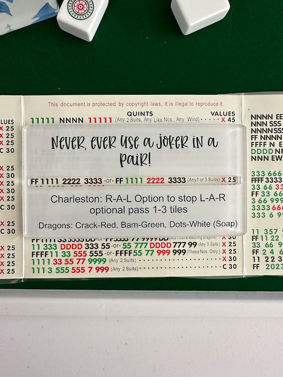 Mahjong Line Reader, Mahjong Helper, Mahjong Gift, Mahjong Card