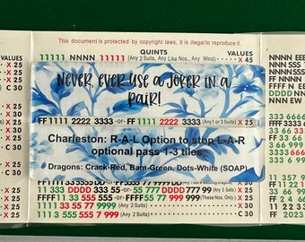 Acrylic Mahjong Line Reader: Beginner Mahjong Rules Helper