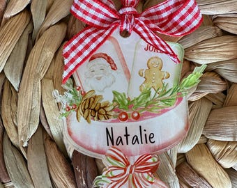 Personalized Mahjong Christmas Ornament, Friend Gift