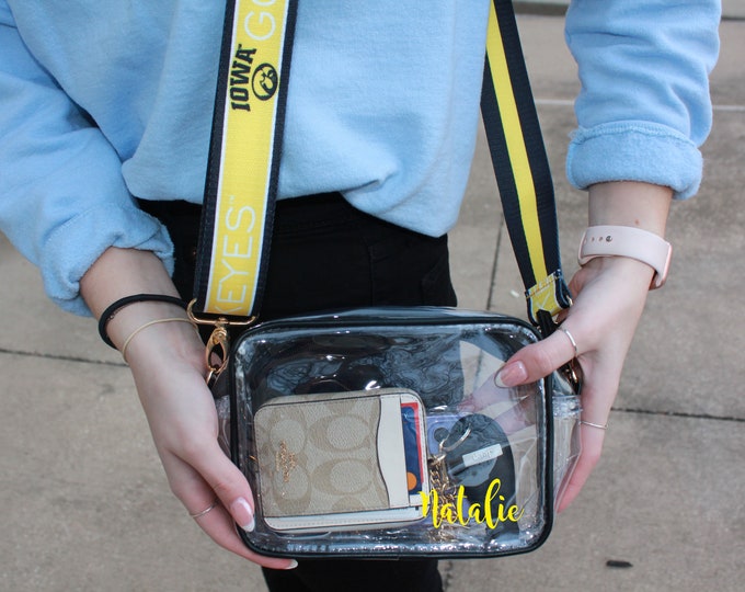 Stadium Approved Bag/iowa Hawkeyes Clear Bag/ Personalization Available