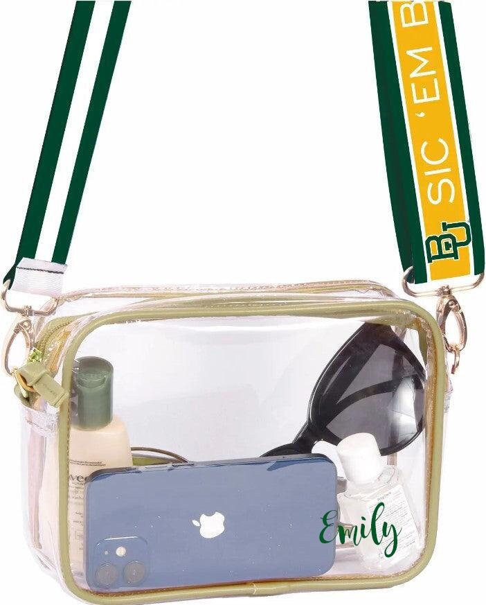 Letter Patch Clear Gameday Stadium Crossbody Bag – United Monograms