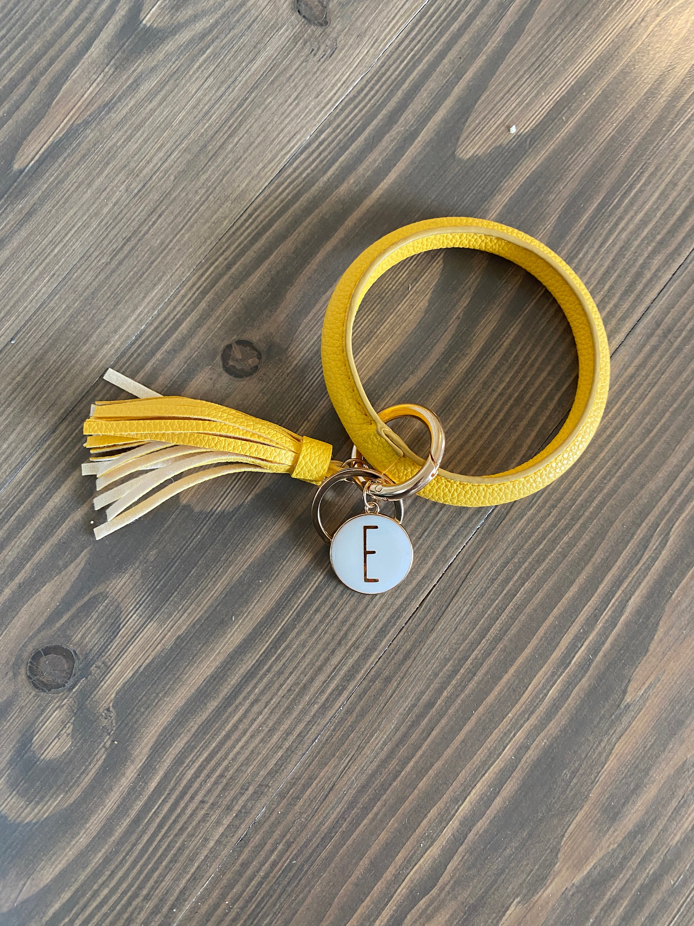 Key Ring Bracelet Key Ring Personalized Monogrammed Key Etsy