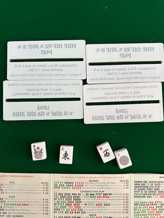 8 Guide A Linea Per Carte Mahjong – Segnalibri E Booklet Per Regole E Concentrazione