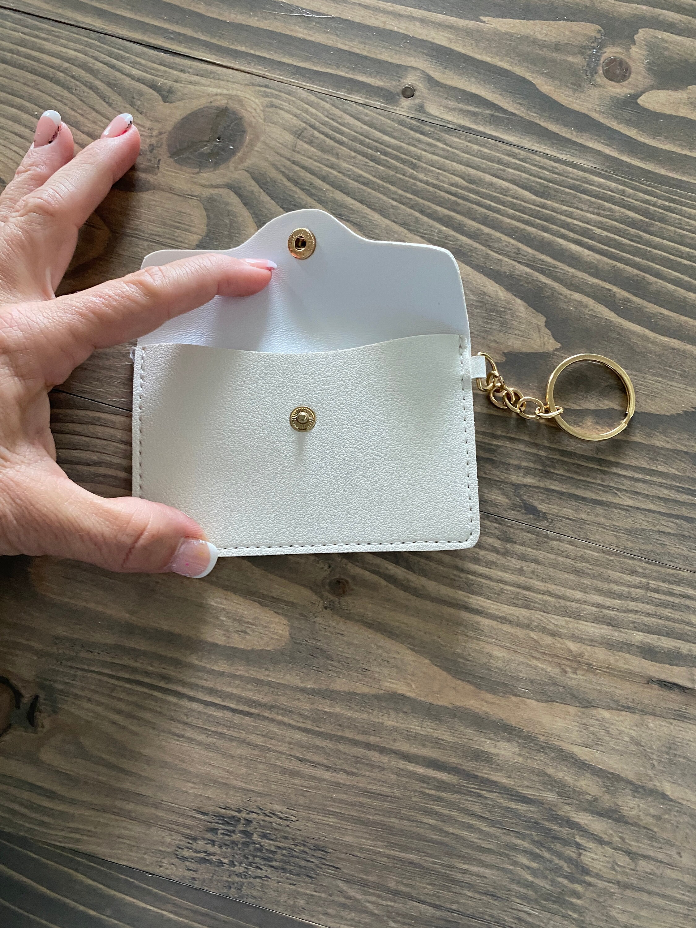 Custom Card Holder Personalized Business Card Key Chain Etsy