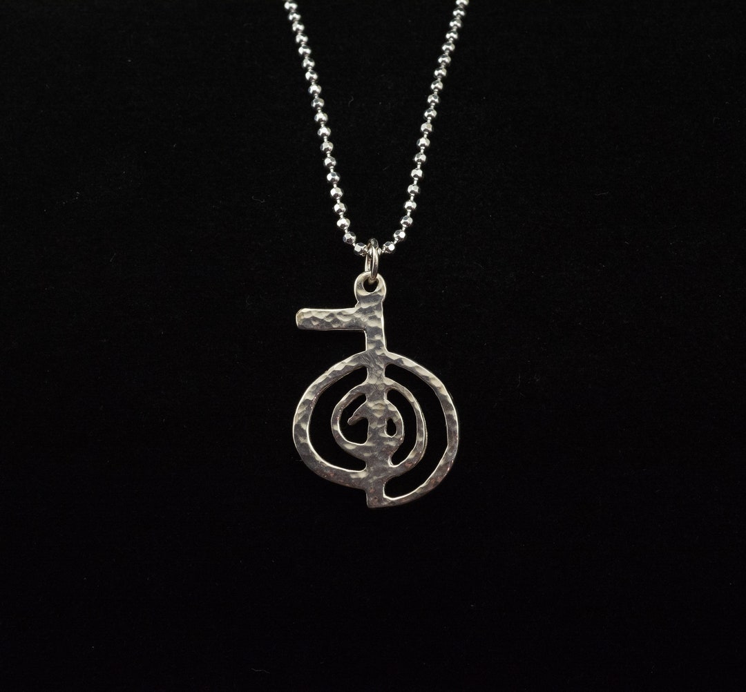 Cho Ku Rei Reiki Pendant 925 Silver Necklace Energy Symbol Jewellery & Boxed